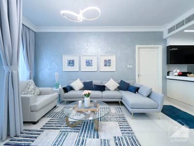 迪拜市中心， 迪拜 1 卧室单位待租 - DAMAC MAISON MALL STREET- 1507 living 3. jpg