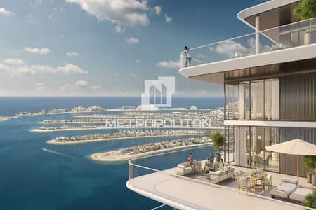 1 Bedroom Hotel Apartment for Sale in Dubai Harbour, Dubai - Full Marina and Burj Al Arab View | Biggest Layout