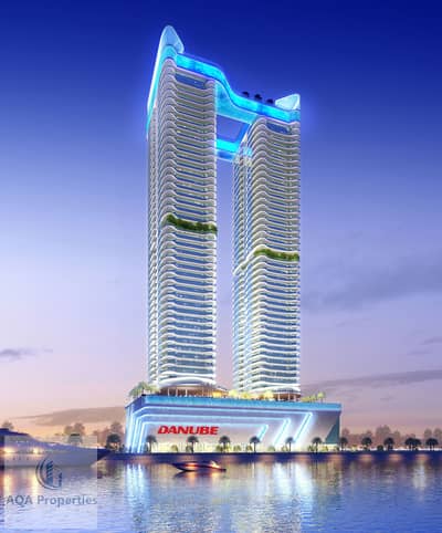 3 Cпальни Апартаменты Продажа в Дубай Морской Город, Дубай - D-MC-Night-View-2023-09-07-hi-res. jpg