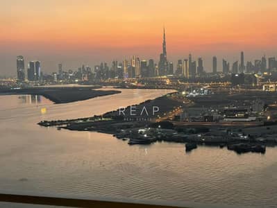 3 Bedroom Apartment for Rent in Dubai Creek Harbour, Dubai - Skyline + Burj View | High Floor | Furnished