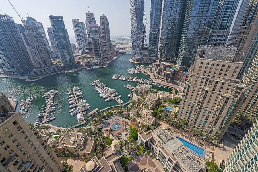 Al Mesk 3br | Full Marina view | High Floor
