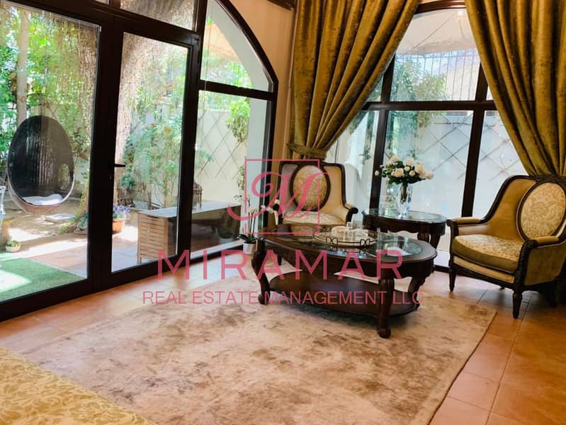 FULLY FURNISHED!!! LUXURY 4B+MAIDS WITH PRIVATE GARDEN!! LARGE VILLA +DRIVER!