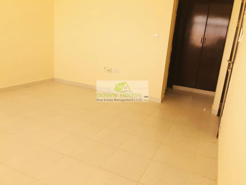 7 Huge 1- bedroom hall with back balcony in khalifa city A