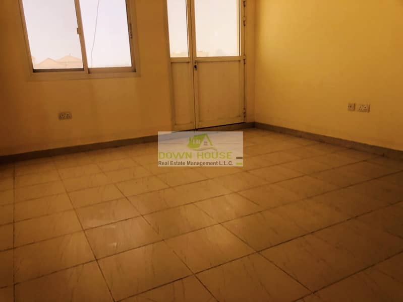 15 Huge 1- bedroom hall with back balcony in khalifa city A