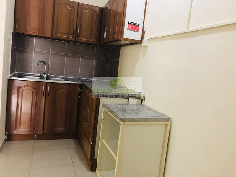 5 Huge 1- bedroom hall 4.200 monthly in khalifa city A
