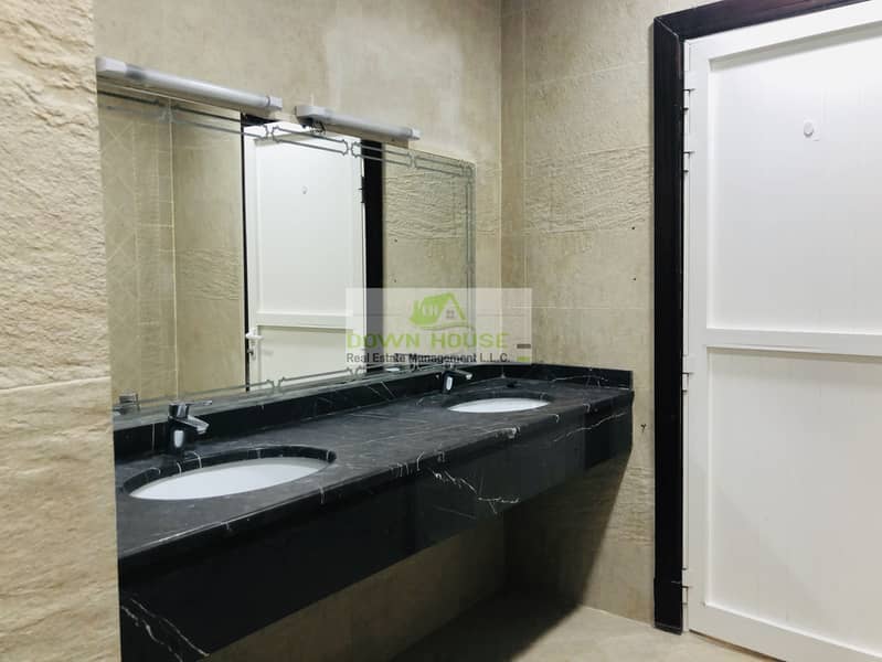 11 Huge 1- bedroom hall with private entrance in khalifa city A .  (SHARED SWIMMING POOL)