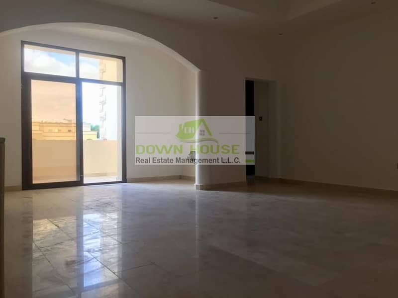 Huge 1- bedroom hall with balcony in Khlifa city A .