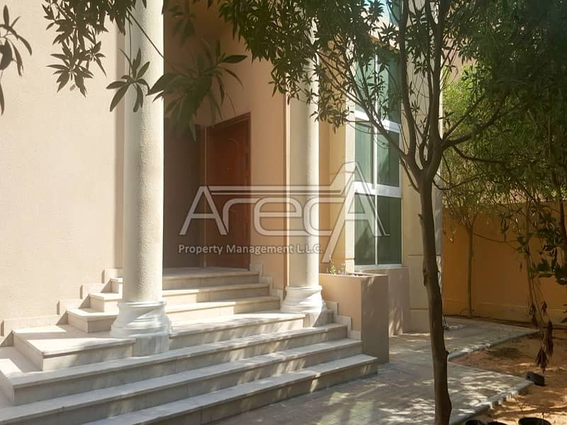 Nice 4 Bedrooms Villa with a Huge Private Garden in Khalifa City A