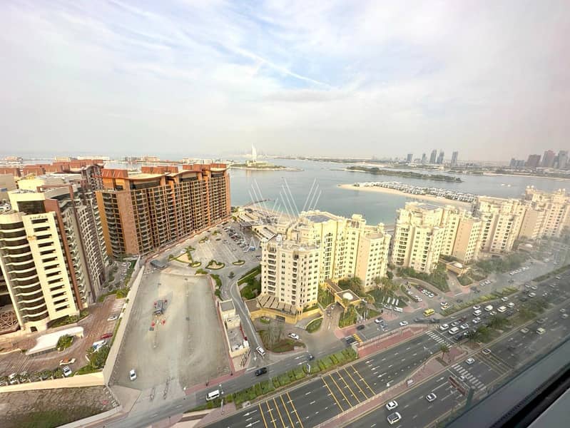 Sea and Burj Al Arab View | Furnished | High Floor