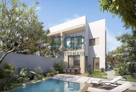 4 Bedroom Townhouse for Sale in Yas Island, Abu Dhabi - Corner | Big Plot | Close To Pool | Luxurious Duplex
