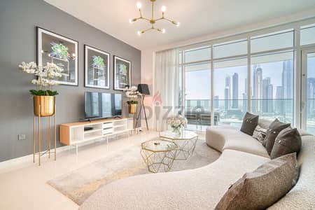 3 Cпальни Апартаменты в аренду в Дубай Харбор, Дубай - Квартира в Дубай Харбор，Эмаар Бичфронт，Санрайз Бей，Тауэр Санрайз Бей 2, 3 cпальни, 30000 AED - 7712127