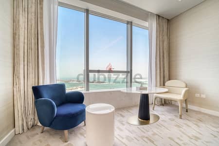 Studio for Rent in Palm Jumeirah, Dubai - Sky-High Living at The Palm Tower - St. Regis