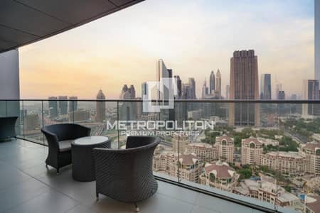 4 Bedroom Apartment for Rent in Downtown Dubai, Dubai - Fully Furnished | High Floor | Bright and Spacious