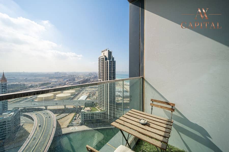 High Floor | Balcony | Marina and Side Sea View