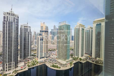 Office for Sale in Jumeirah Lake Towers (JLT), Dubai - Rented Unit | High Floor | Lake View