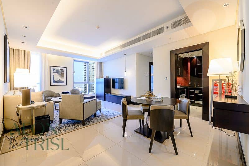 Large 1 Bed | Fully Furnished | High Floor