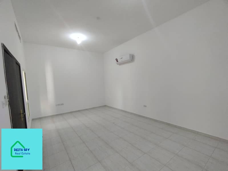 A room and a hall for rent in Khalifa City, Abu Dhabi, with an excellent private entrance, yearly