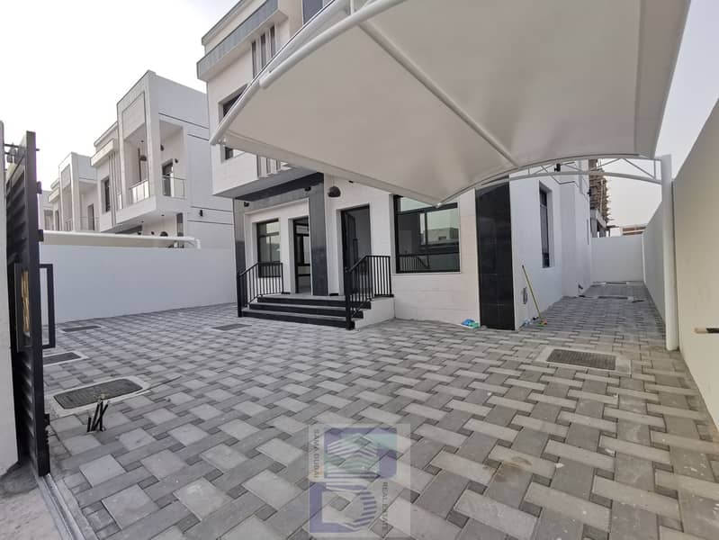 A villa in the best residential locations in Al Zahia area, directly on Sheikh Mohammed bin Zayed Road, , full monthly bank fina