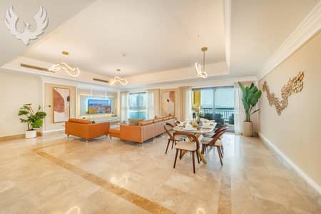 4 Cпальни Апартаменты в аренду в Палм Джумейра, Дубай - Квартира в Палм Джумейра，Фэйрмонт Палм Резиденции，Феермонт Палм Резиденс Саут, 4 cпальни, 850000 AED - 8521705