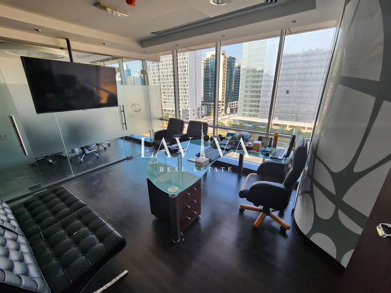 HOT DEAL FULLY FURNISHED READY TO MOVE IN OFFICE  Direct access to Al Khail Road