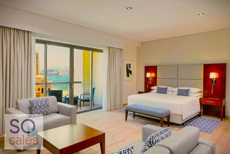 Hotel Apartment for Rent in Jumeirah Beach Residence (JBR), Dubai - Delta_Studio_Bedroom. png