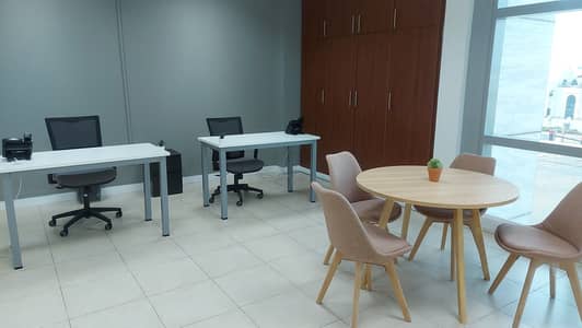 مکتب  للايجار في البطين، أبوظبي - Abu Dhabi, Al Bateen Private Office for 1-5 person. jpg