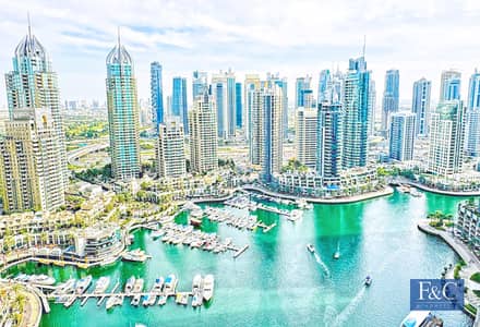 2 Bedroom Flat for Rent in Dubai Marina, Dubai - Full Marina View/ Sea View| The Best Layout