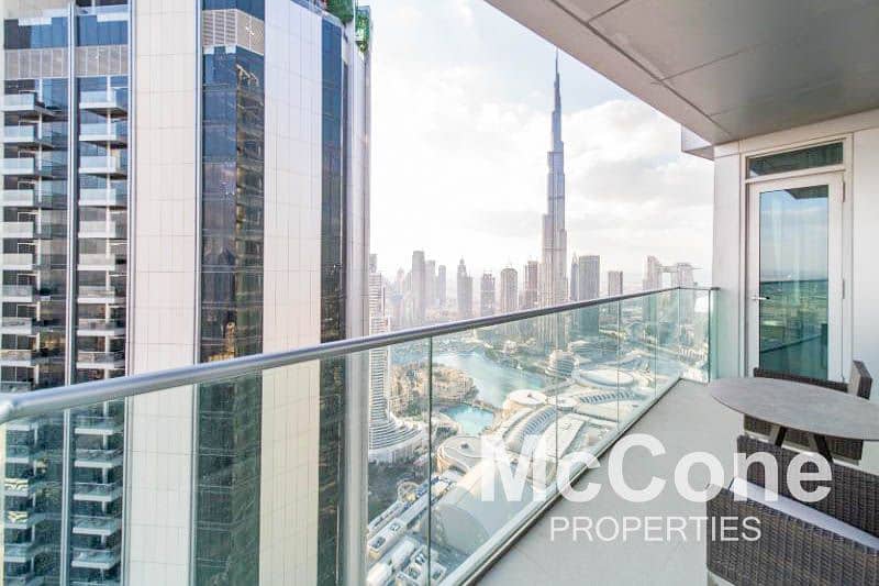Burj and Fountain View | Furnished | High Floor