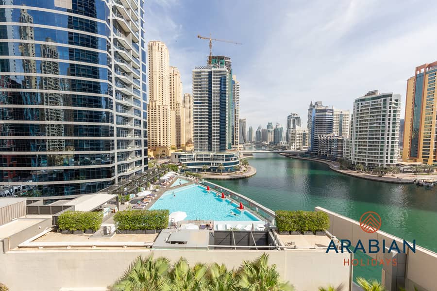 位于迪拜码头，湾区中心，湾区中心西 1 卧室的公寓 15000 AED - 8525765