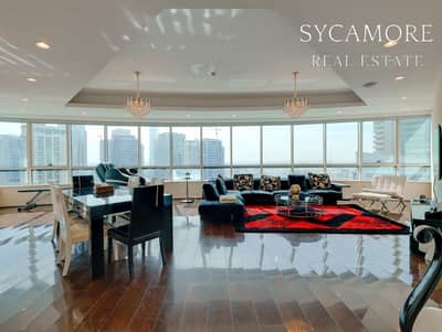4 Bedroom Flat for Rent in Dubai Marina, Dubai - Furnished | High SZR Views | Vacant Now