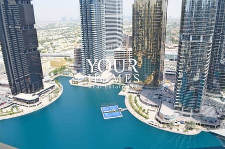 1 Bedroom Flat for Sale in Jumeirah Lake Towers (JLT), Dubai - OP| 1BHK Full Lake High Floor Rented 66K Lake City JLT