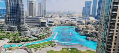 Full Fountain & Burj Khalifa View, 3 Bedroom Apartment For Rent + Household Help & Laundry Room!