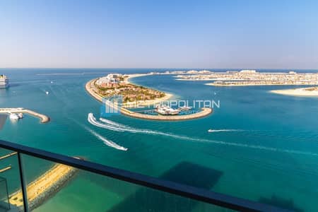 3 Bedroom Flat for Sale in Dubai Harbour, Dubai - Corner Unit | Full Palm View | Furnished |Upgraded