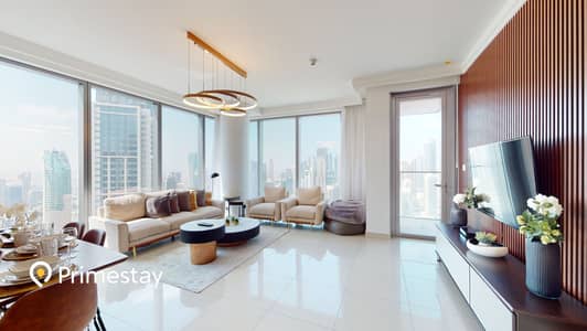 شقة 2 غرفة نوم للايجار في وسط مدينة دبي، دبي - شقة في بوليفارد بوينت،وسط مدينة دبي 2 غرف 27000 درهم - 6599034
