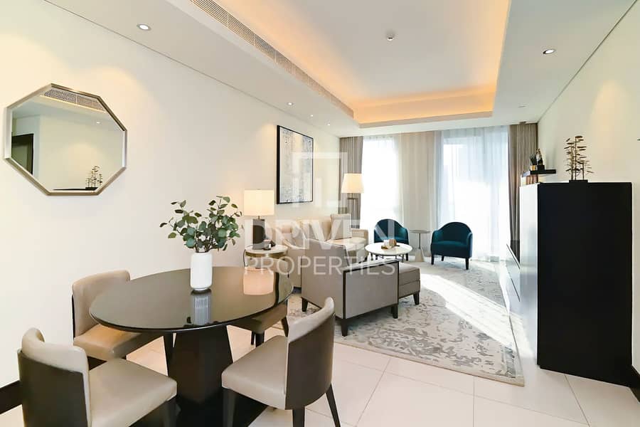 High Floor | Furnished Apt and Burj View