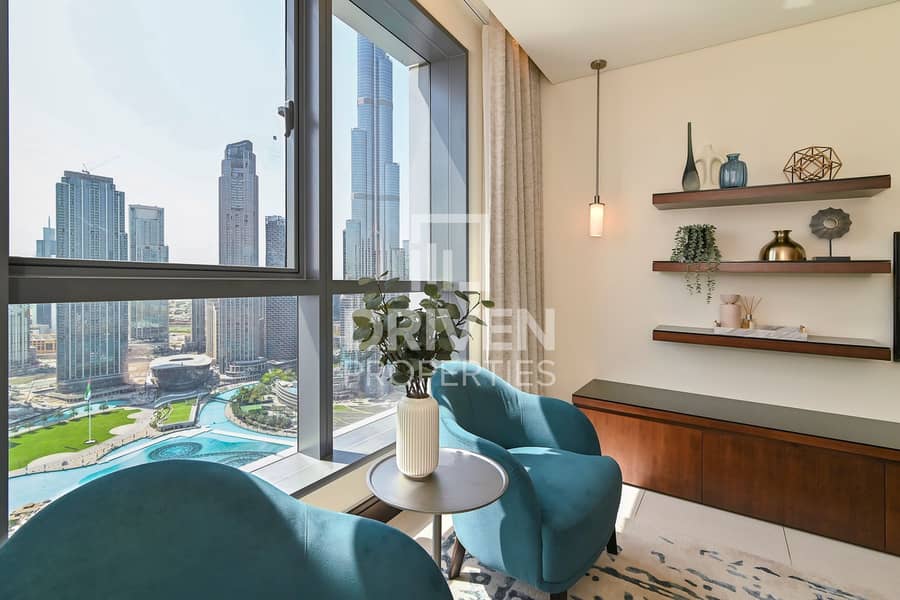 Prime Location | Luxury Apt w/ Burj View