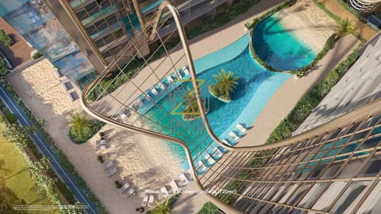 2 Cпальни Апартамент Продажа в Дубайский Научный Парк, Дубай - Skyhills-Residences-Beach-Pool. jpg