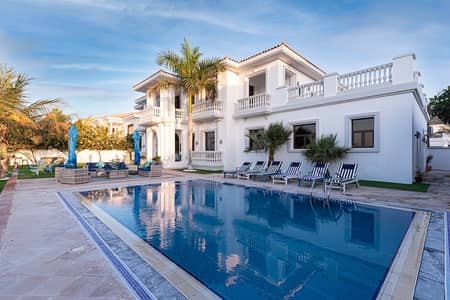 6 Bedroom Villa for Rent in Palm Jumeirah, Dubai - SEA VIEW | 6 BDR | PRIVATE POOL | PRIVATE BEACH | SIGNATURE VILLA