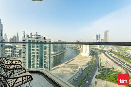 1 Bedroom Apartment for Rent in Business Bay, Dubai - Mordern 1B w/ extra bed | Burj Khalifa Views