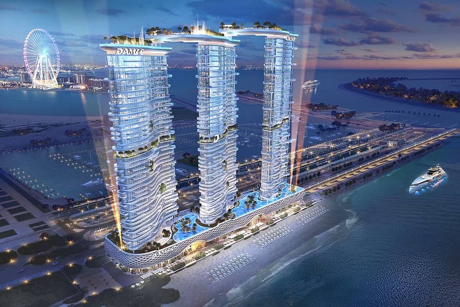 位于迪拜港，卡瓦利达马克海湾综合公寓，DAMAC Bay Tower A 2 卧室的公寓 5478828 AED - 8542144