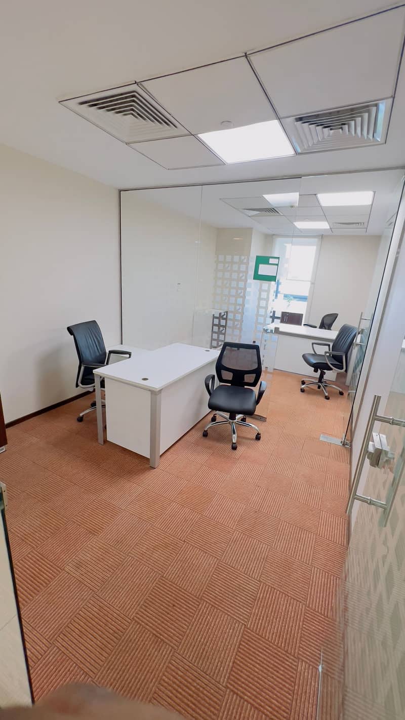 Premium Furnished Office || With All Amenities || Annual Contract || Prime Location