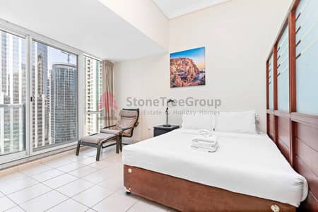 Studio for Rent in Jumeirah Lake Towers (JLT), Dubai - Stunning View! Furnished Studio | Lake Terrace