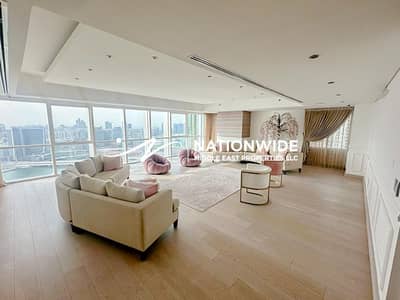 4 Bedroom Apartment for Sale in Al Reem Island, Abu Dhabi - Semi-Furnished 4+1| Prime Area| Best Sea Views