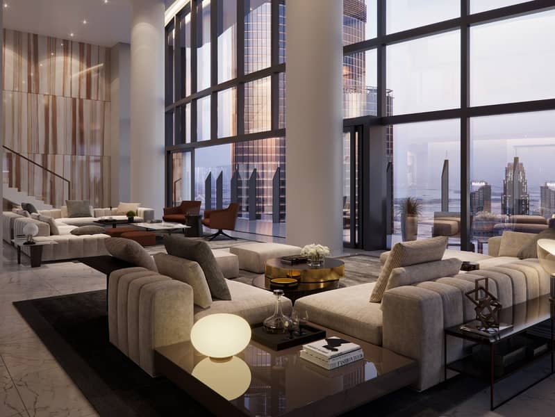 位于迪拜市中心，伊尔普利莫公寓 5 卧室的顶楼公寓 60000000 AED - 8546037