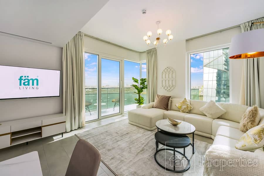 Sea View 2-BR: Furnished, Beach Access