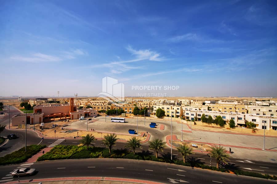 3-bedroom-apartment-abu-dhabi-al-reef-downtown-view from-balcony-2. JPG