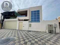 For lovers of luxury, a villa for sale, the first inhabitant, in the most prestigious place in Ajman, ready for living, including everything