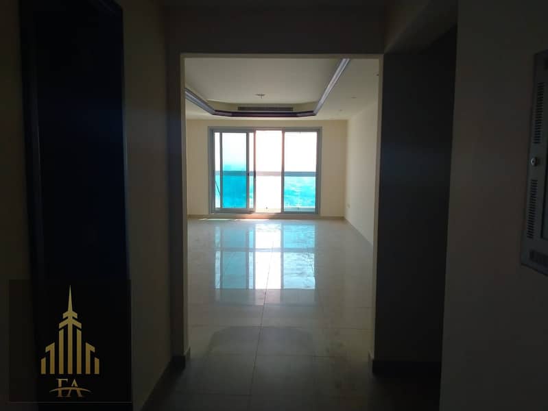 Spacious 2bhk flat for rent in Ajman Cornish With Chiller free.