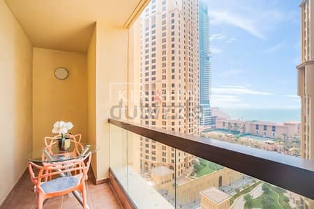 شقة 1 غرفة نوم للايجار في جميرا بيتش ريزيدنس، دبي - شقة مشرقة | تخطيط واسع | منطقة رئيس الوزراء