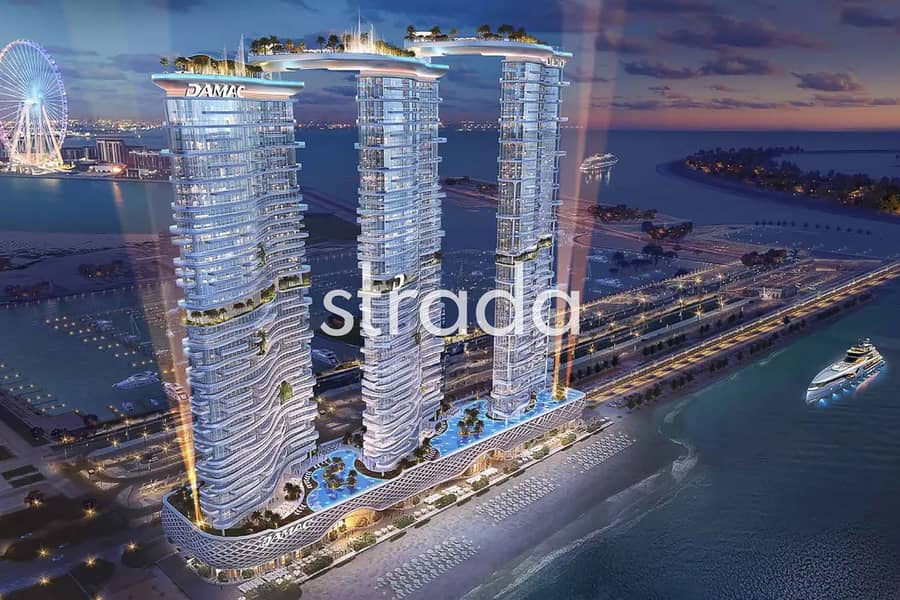 位于迪拜港，卡瓦利达马克海湾2号大楼 2 卧室的公寓 5180000 AED - 8561942
